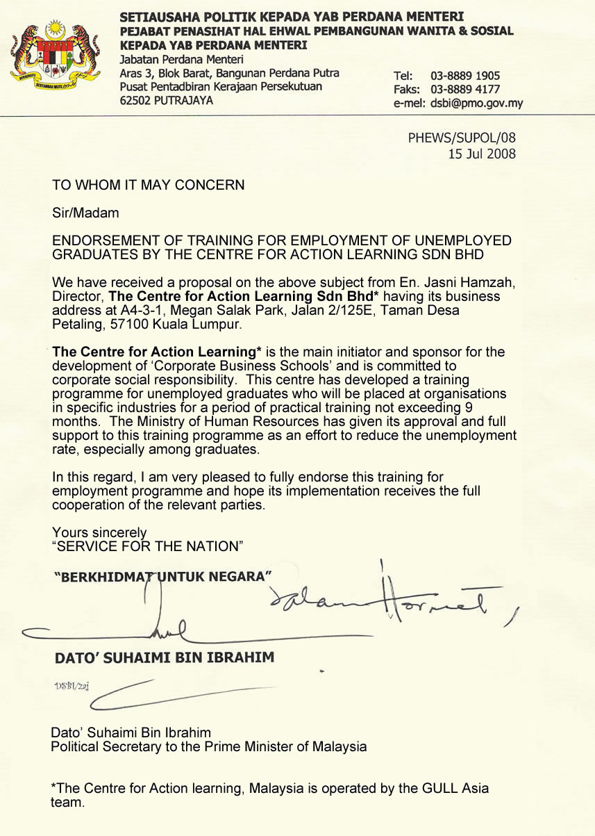 Government Official Letter Format Malaysia - Free Complaint Letter