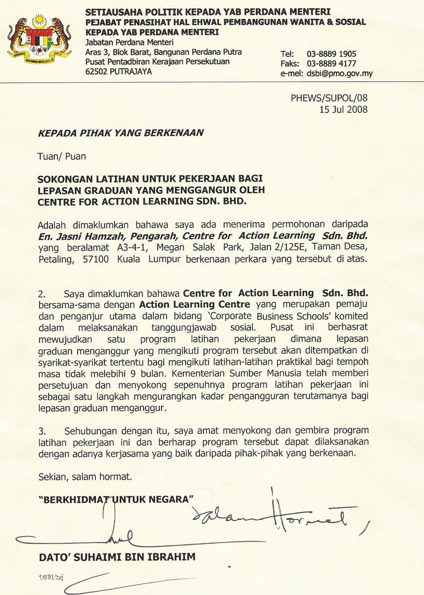New Malay Letter Format Pics - Format Kid